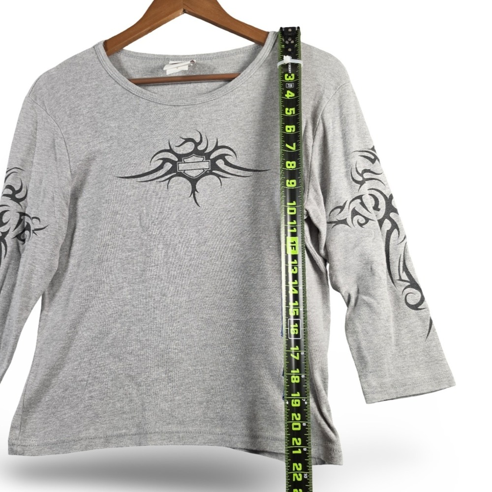 Harley-Davidson Chosa's Mesa Arizona L Tribal Long Sleeve T-Shirt Gray Large - Picture 8 of 9